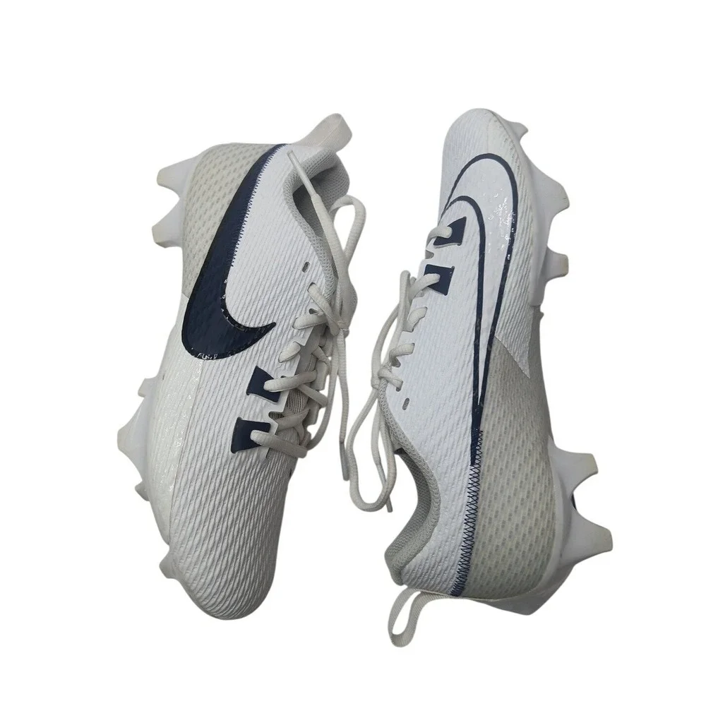 Nike‎ Vapor Edge Shark 2 Football Cleats Mens 8 White Navy FJ1582-140 Low Top